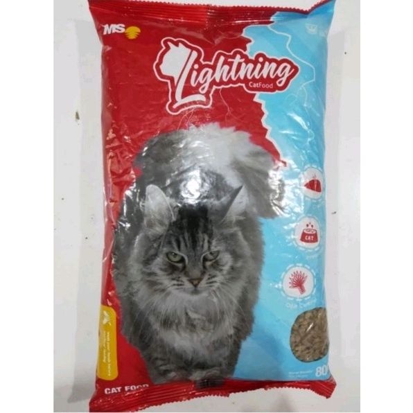 Makanan Kucing LIGHTNING CAT 800GR FRESHPACK DULU STARRY CAT