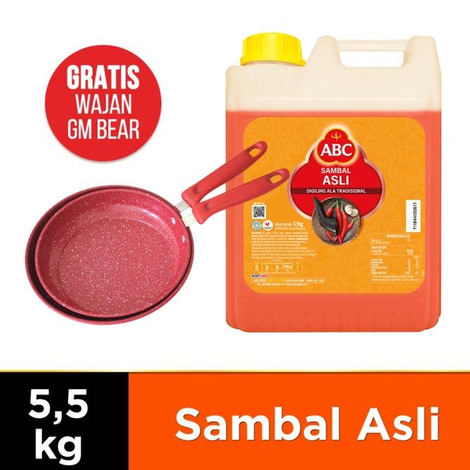 

ABC Saus Sambal Asli Jerigen 5.5 kg free Wajan