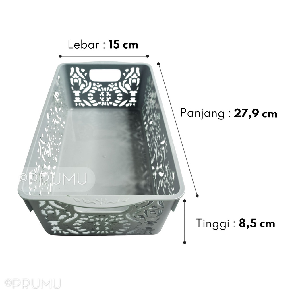 Grosir Keranjang Serbaguna - Keranjang Plastik - Box Penyimpanan - Keranjang Kecil - Keranjang Penyimpanan - Wadah Penyimpanan - Quattro 8362