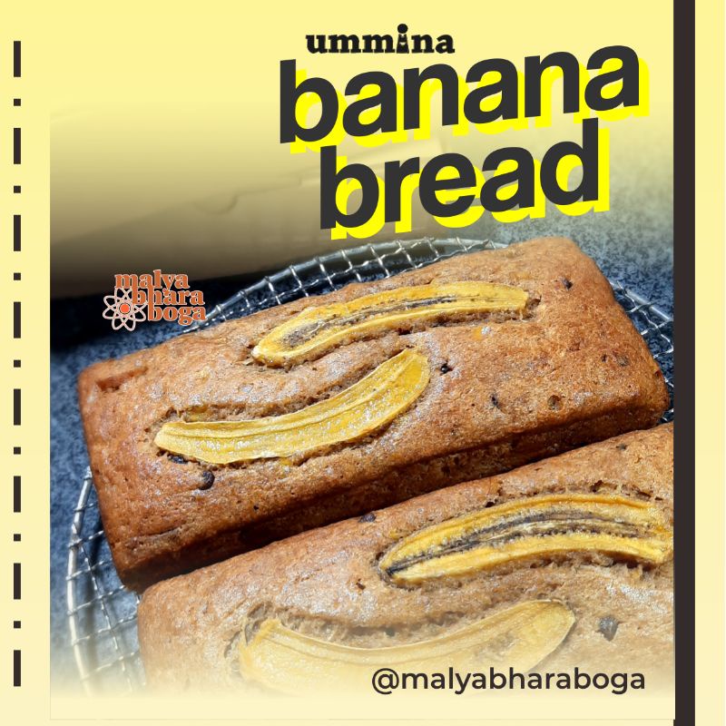 

[HALAL MUI] Ummina Banana Bread roti pisang coklat cake kemasan box kue