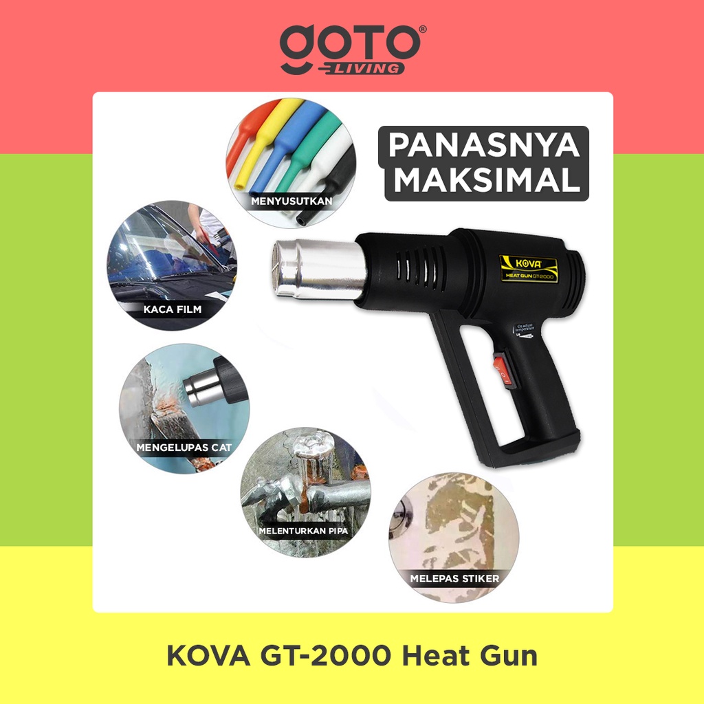 Kova GT-2000 Heat Gun Air Mesin Pemanas Pistol Angin Panas