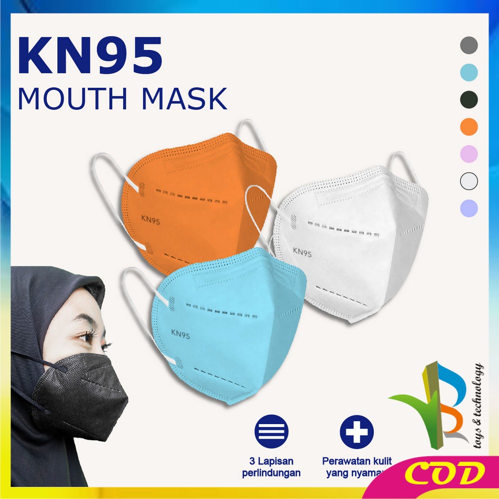 RB-C279 Masker KN95 5 Ply Isi 10Pcs Disposable Mask Facemask Masker Earloop Masker Kesehatan Medis