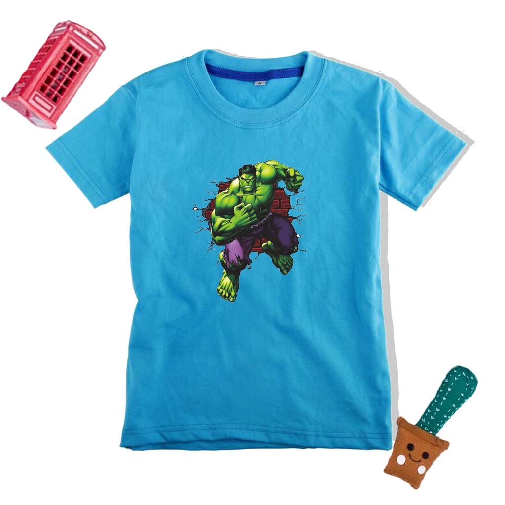 PVJ - Baju kaos Anak Hulk Atasan Anak Laki Laki Sablon Premium
