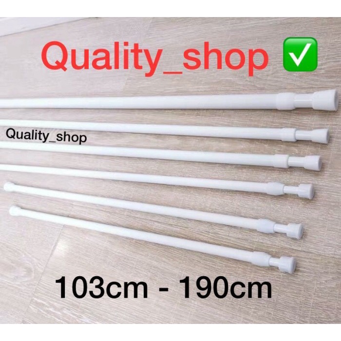 Gorden Tongkat Gantungan Fleksibel 103-190Cm/ Tongkat Ajaib/Tongkat Gorden