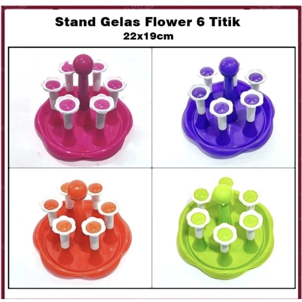 GELAS STAND / TEMPAT GANTUNGAN GELAS / RAK GELAS ISI 6 GROSIR