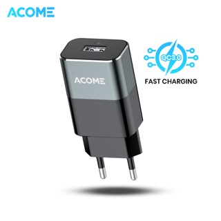 ACOME Charger Original 3A QC3.0 Fast Charging Micro USB Type-C OPPO iPhone Garansi Resmi 1 Thn AC01