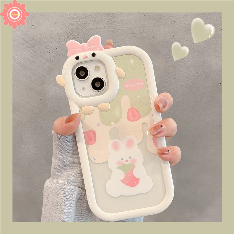 Soft Case Desain Kartun Kelinci 3D Untuk Realme C15 C25 C12 C25s C21 C35 C31 C21Y C11 C30 C25Y C17 Realme 7i 5 5i 5S 6i C3 C25Y C20 C21I 921