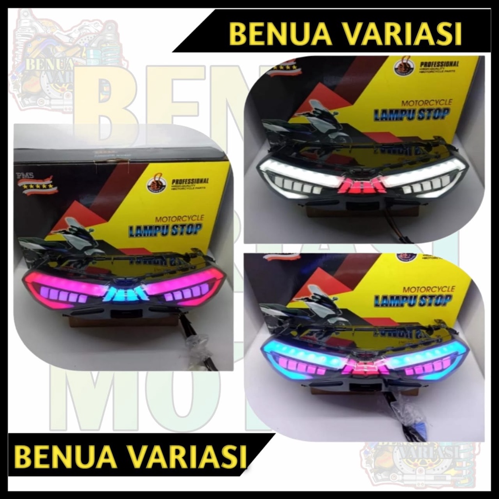 LAMPU STOP BELAKANG NMAX NEW STOPLAMP LAMP LED REM SEN 3 IN 1ALL NEW NMAX 2020-202 NMAX NEW LAMPU ST