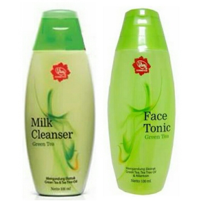 Jual ORIGINAL Viva Milk Cleanser dan Face Tonic Green Tea Pembersih dan