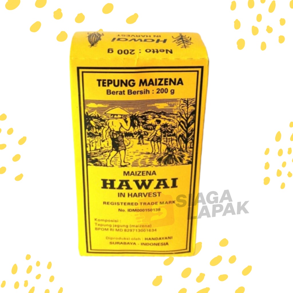 Tepung Maizena Jagung Cap Hawai 200 gram