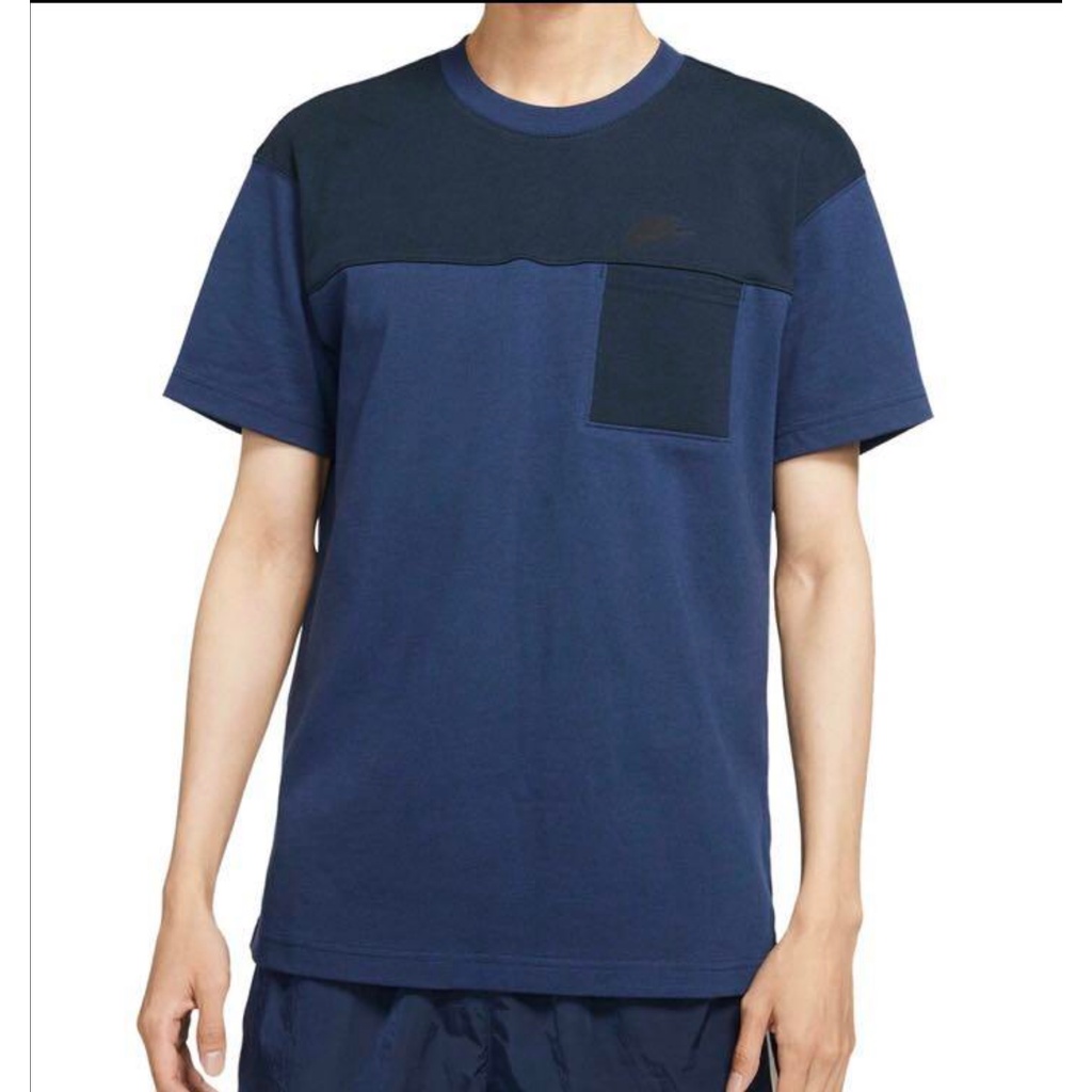 Nike NSW Tech Essentials T-Shirt Tee Navy DD4743-410 Kaos Original