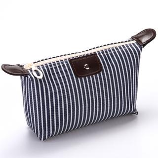 GO! TS981 Tas Pouch Kosmetik Makeup Anti Air Waterproof Motif Garis Warna