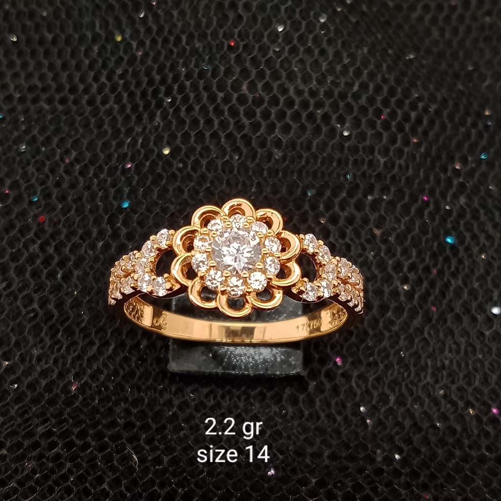 Cincin emas 17K - 2.2 gr kadar 750 - CBS200000030