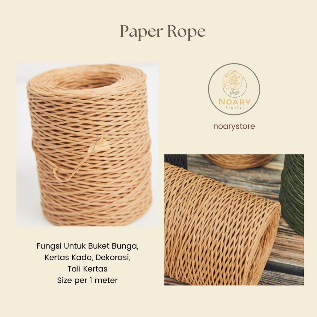 Paper Rope / Wrapping / Flower Wrapping / Cellophane / Kertas Bunga/ Kertas Import / Florist Supply / Bunga Kering / Kertas Kado / BI / OPP / Paper / Tissue Paper / Kertas Import / Kertas Grosir / Termurah / Florist