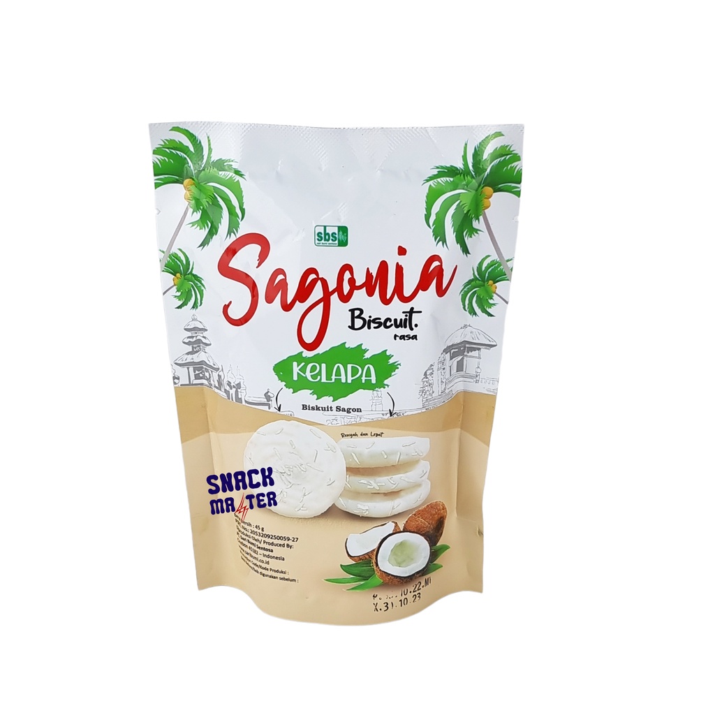 Sagonia Biskuit Rasa Kelapa - Netto 45gr
