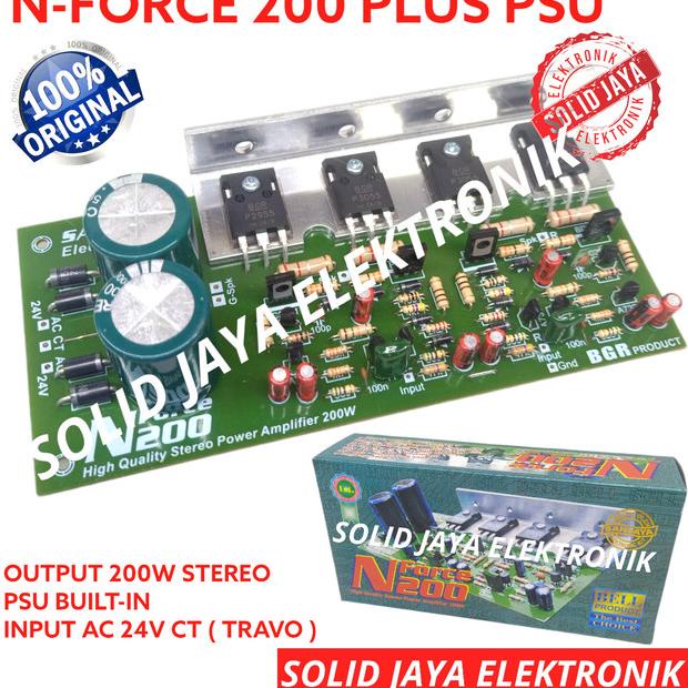 KIT POWER 200W STEREO N FORCE NFORCE N200 AMPLIFIER AUDIO BELL BGR ORI