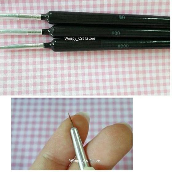 

kuas lukis kuas hand lettering kuas lancip kuas nail art alat clay