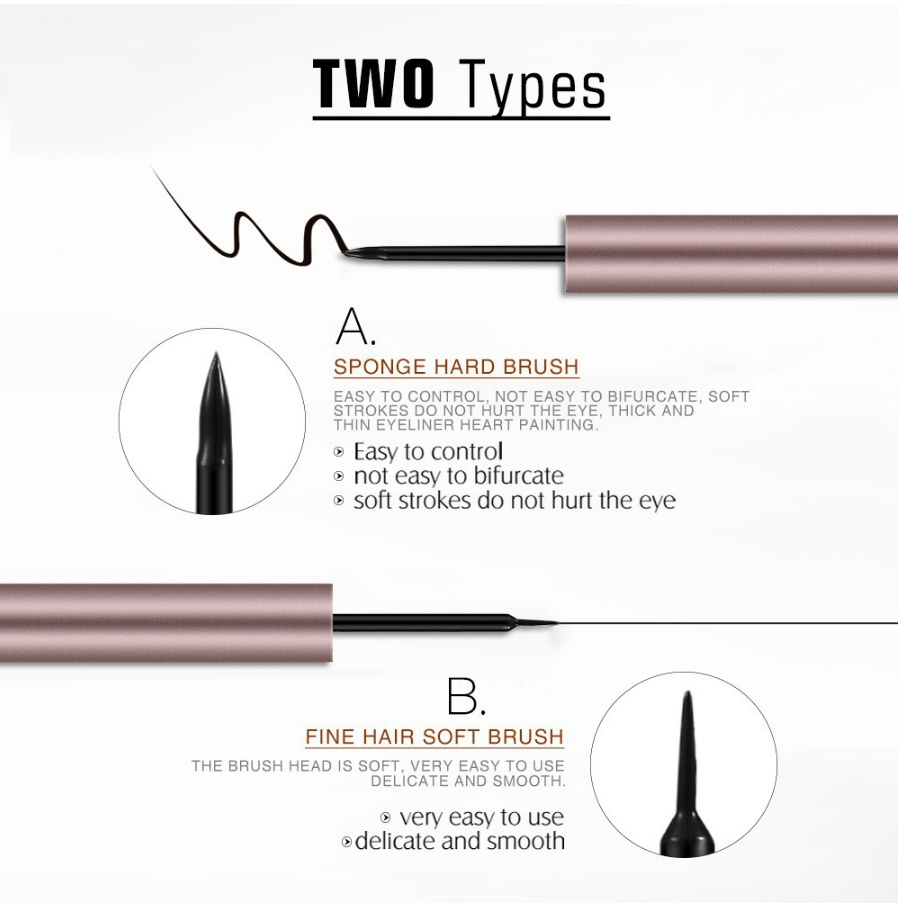 [100% ORIGINAL][READY]O.Two.O Eyeliner Black Pen Cair Liquid Silk Ultra Waterproof 5mL Rose Gold Series/TAHAN AIR /TAHAN LAMA/HITAM