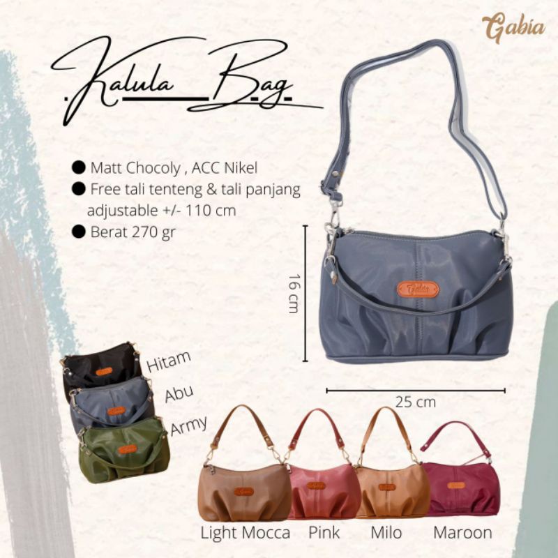 Gabia Kalula bag Tas 2in1 Dengan Tali Panjang dan Pendek