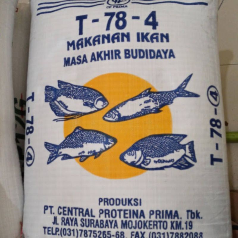 Pelet pakan ikan T78 untuk ikan gurame,nila,lele,bandeng,bawal repack 1kg
