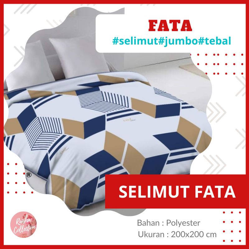 RC SELIMUT FATA UKURAN JUMBO 200x200 MOTIF DEWASA