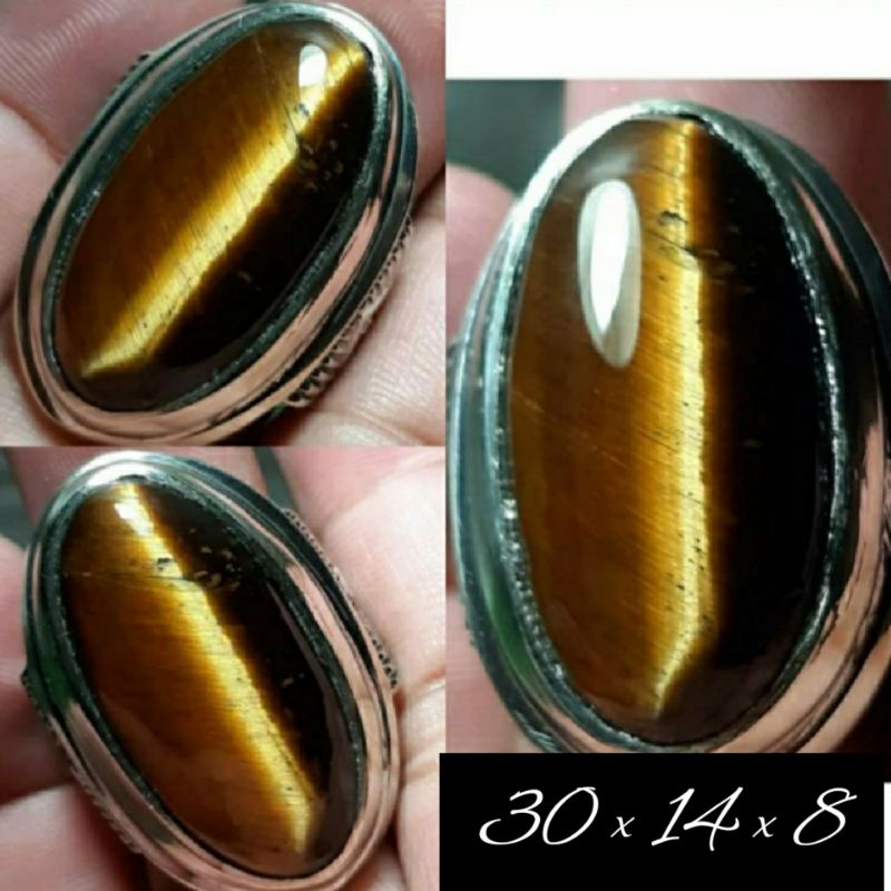 EST. JARI 8 - 9 NATURAL AKIK TIGER EYE JUMBO