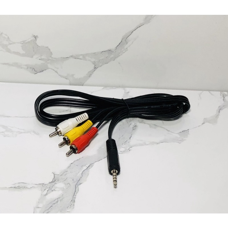 AUX 3.5mm To RCA 3 Pin Panjang 1.5 Meter