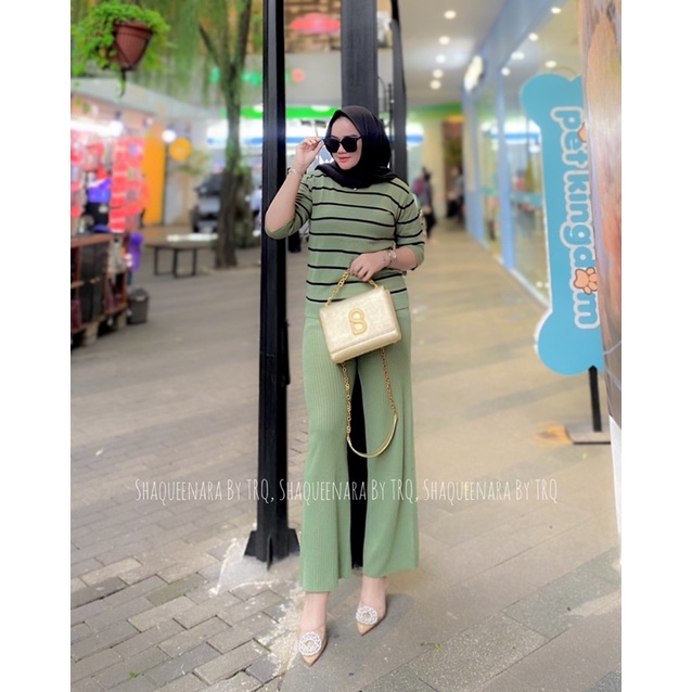 Set celana culot rajut IMPORT Shaqueenara Bgy trQ