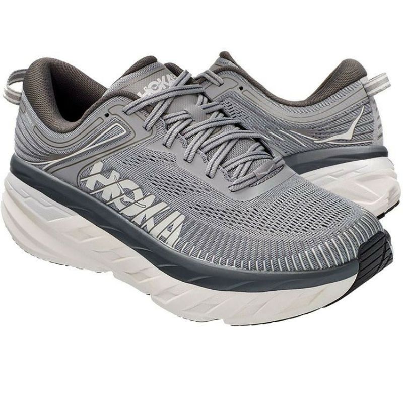 Sepatu HOKA One One Bondi 7 - Grey