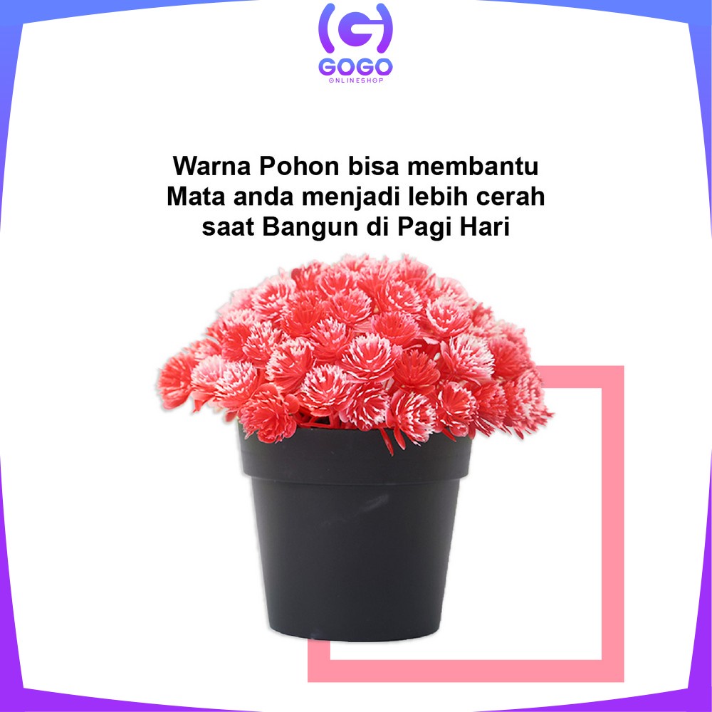 GOGO-C600 C605 Bunga Artificial Dekorasi Rumah Hiasan Pajangan / Bunga Hias Plastik Dekorasi Meja / Tanaman Hias Artificial Flower