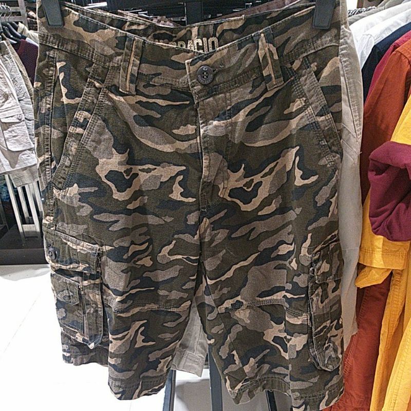 celana pendek cargo doreng giani gracio