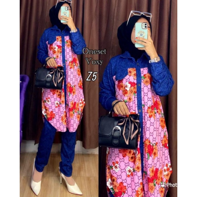 COD//ONSET//TUNIK//DENIM//FLOWER