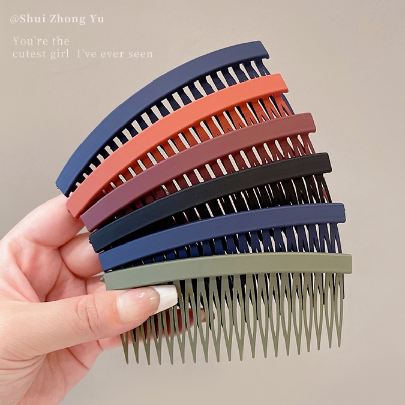 Sisir Rambut Matte Anti slip Gaya Korea Untuk Wanita