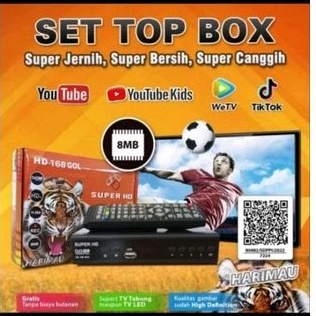 Super HD 168 Gold Set Top Box HARIMAU / STB DVB T2 Receiver