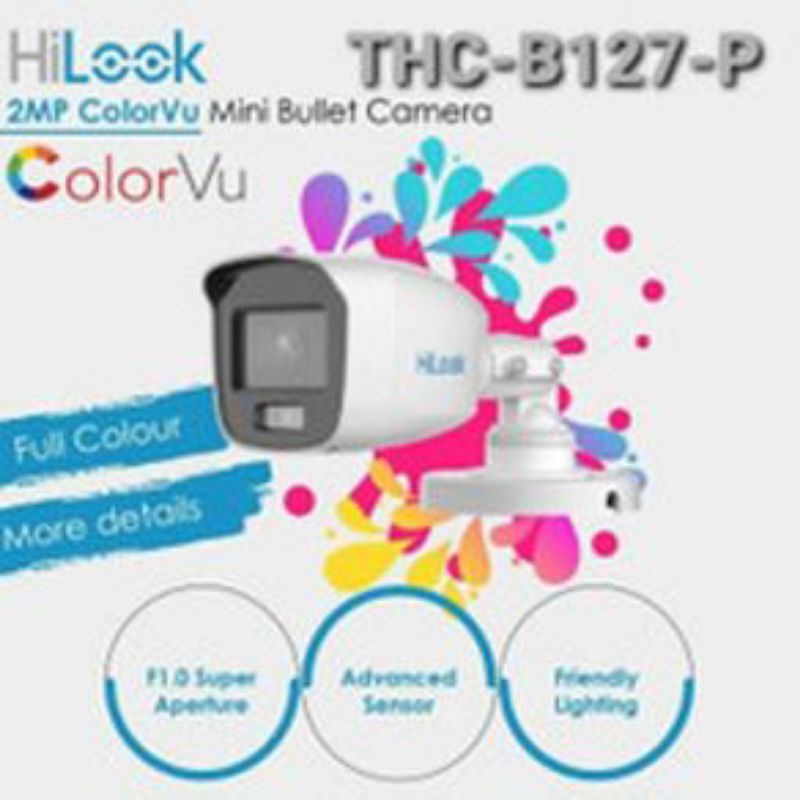 CAMERA CCTV HILOOK COLORVU INDOOR 2MP COLORVU / OUTDOOR 2MPCOLORVU GARANSI RESMI