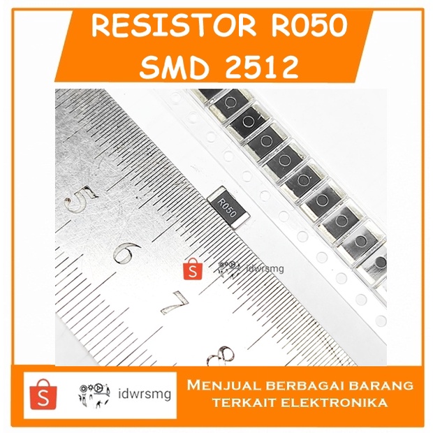 2512 SMD alloy resistor R050 0.050 ohm 50mR accuracy 1% rshunt 50miliR