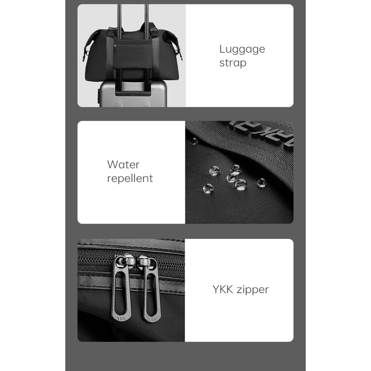 Mark Ryden MR8066 Tas Duffle Jinjing Travel Bag Import Anti Air Ringan