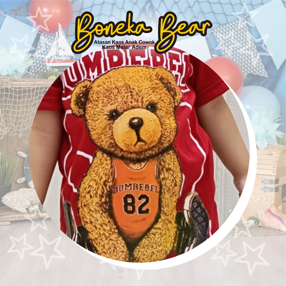 Atasan Kaos Anak Laki-Laki Boneka Bear CKids