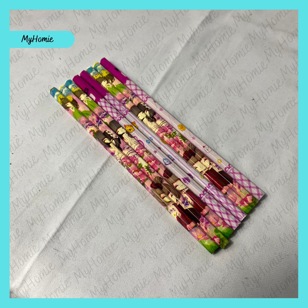 

[100PCS] Pensil 2B Fancy Gambar Lucu Warna Random