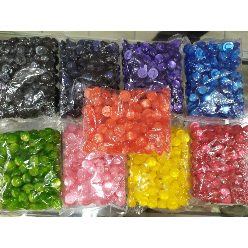 Kancing jamur aneka warna