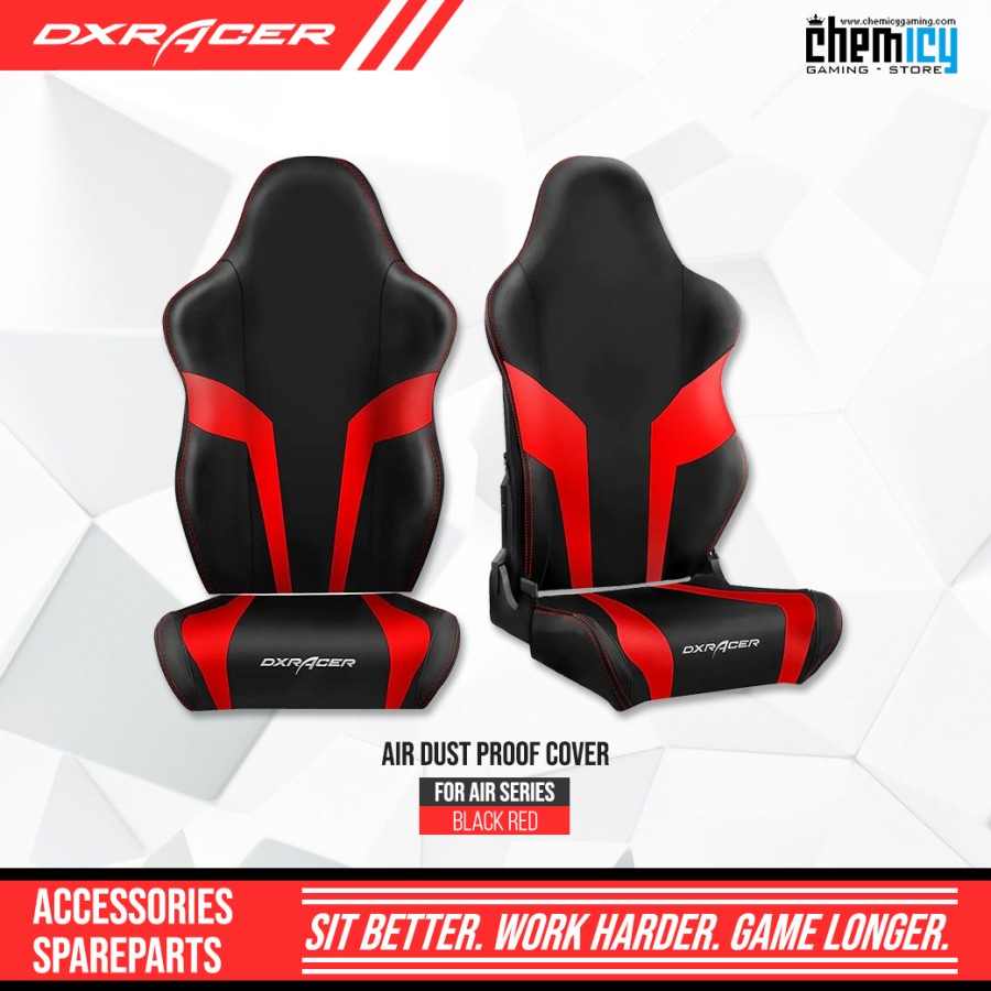 DXRacer Air Dust Proof Chair Cover &amp; Slipcover PU Leather - Black Red