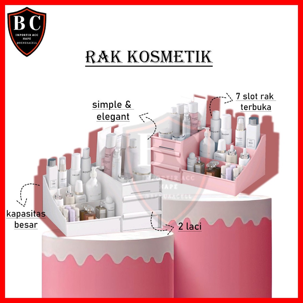 RAK KOSMETIK KOTAK MAKE UP STORAGE ORGANIZER TEMPAT PENYIMPAN COSMETIC