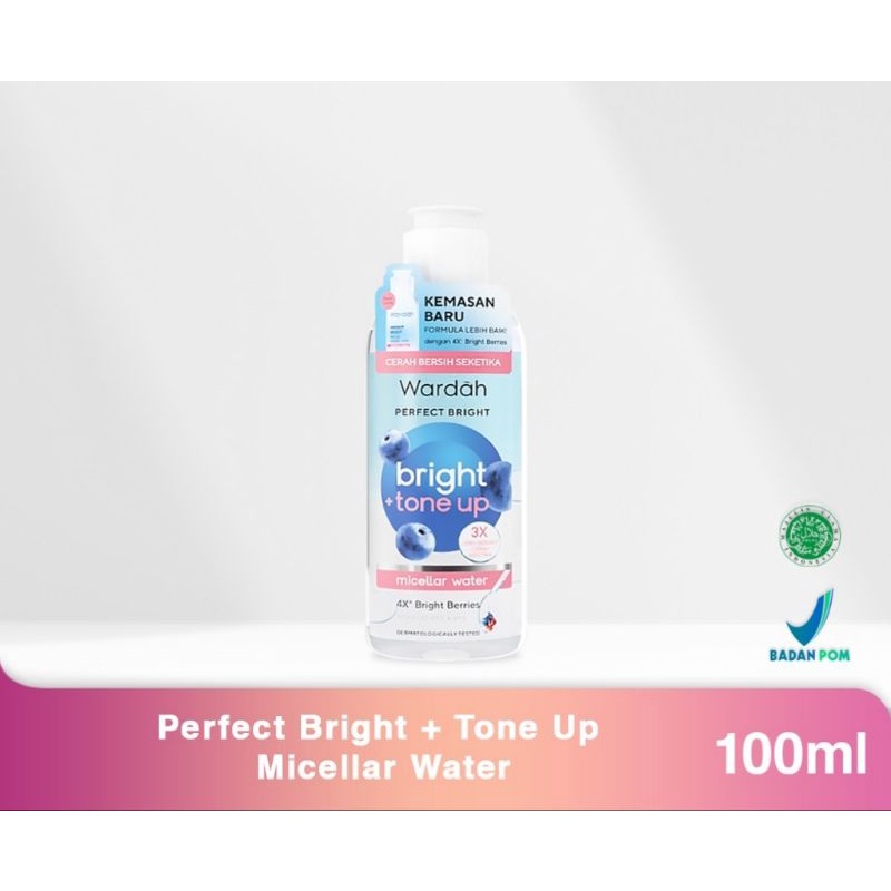 Wardah Perfect Bright + Tone Up Micellar Water 100ml-Meicellar Water