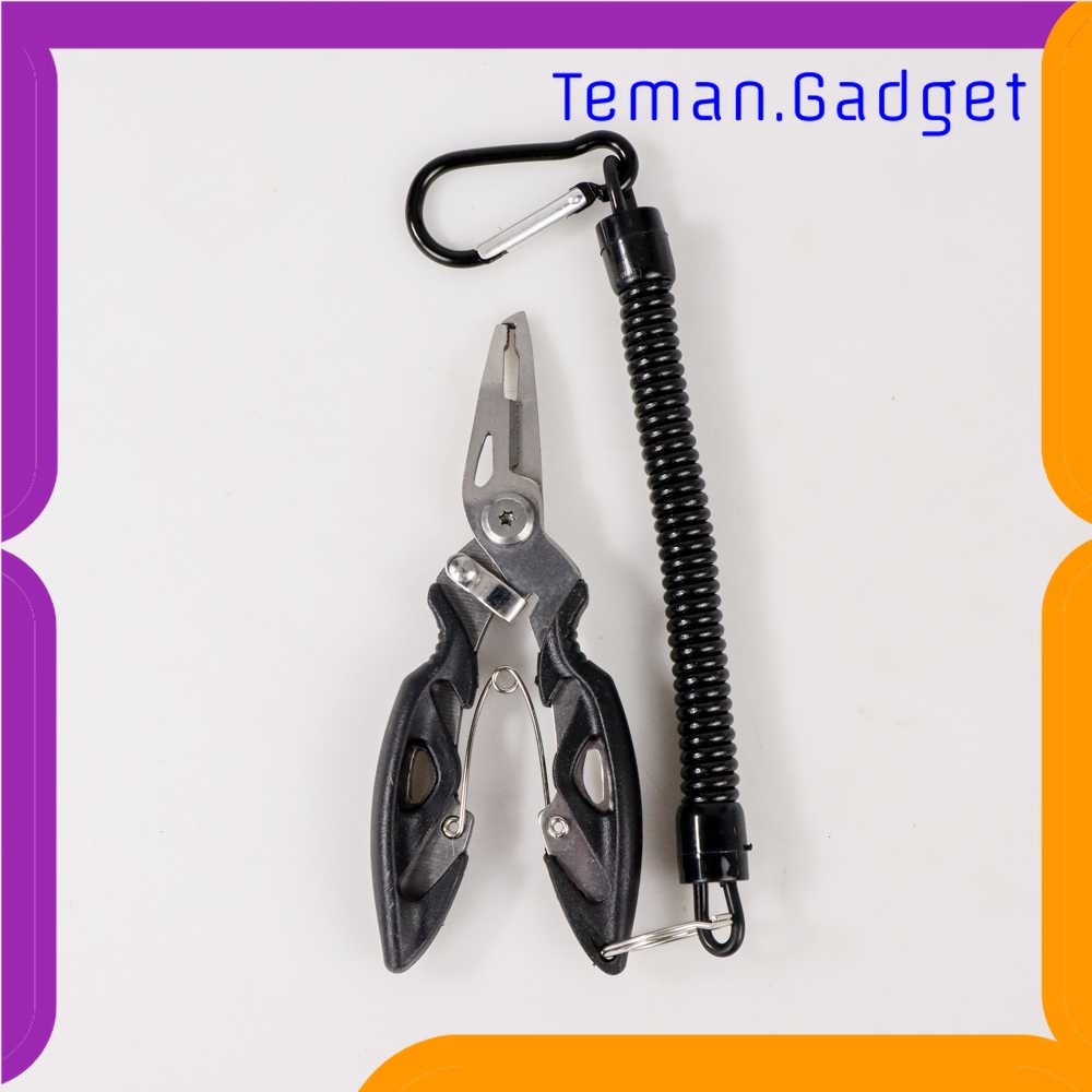 TG-PCN Pesca Tang Kail Pancing Stainless Steel Hook Remover with Carabiner - J1353