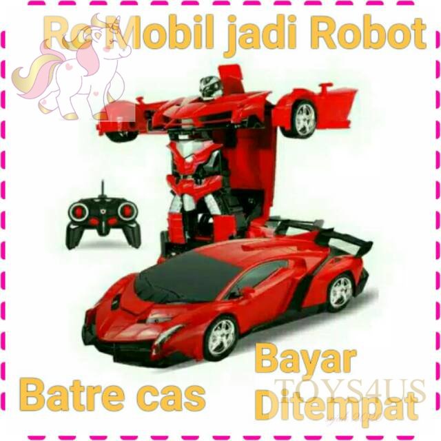 Toys4Us - Mobil remot jadi robot / Rc mobil jadi robot / Rc deformasi