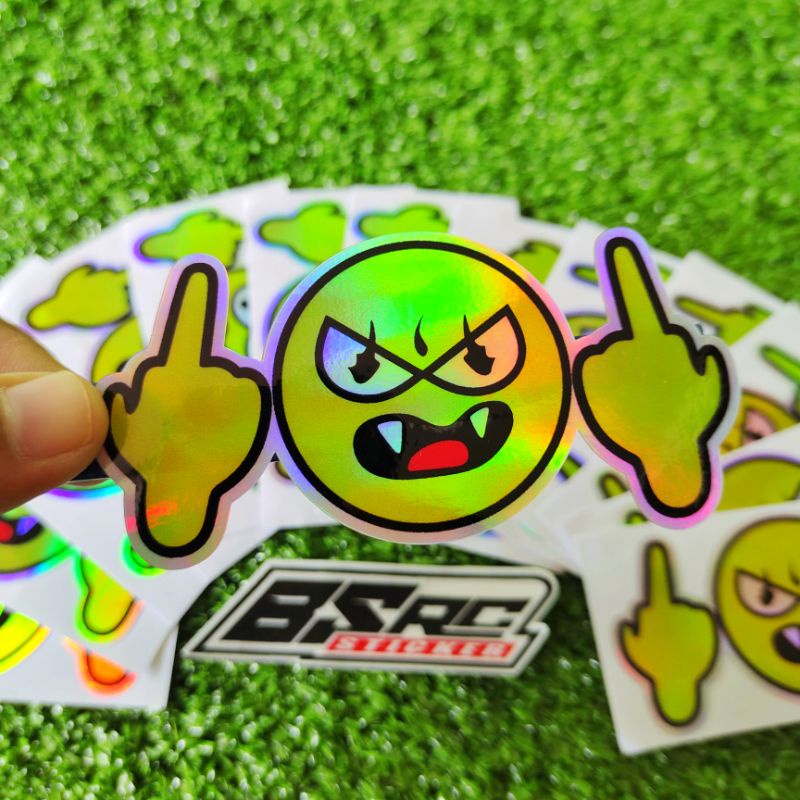 

sticker fucek emotion HOLOGRAM