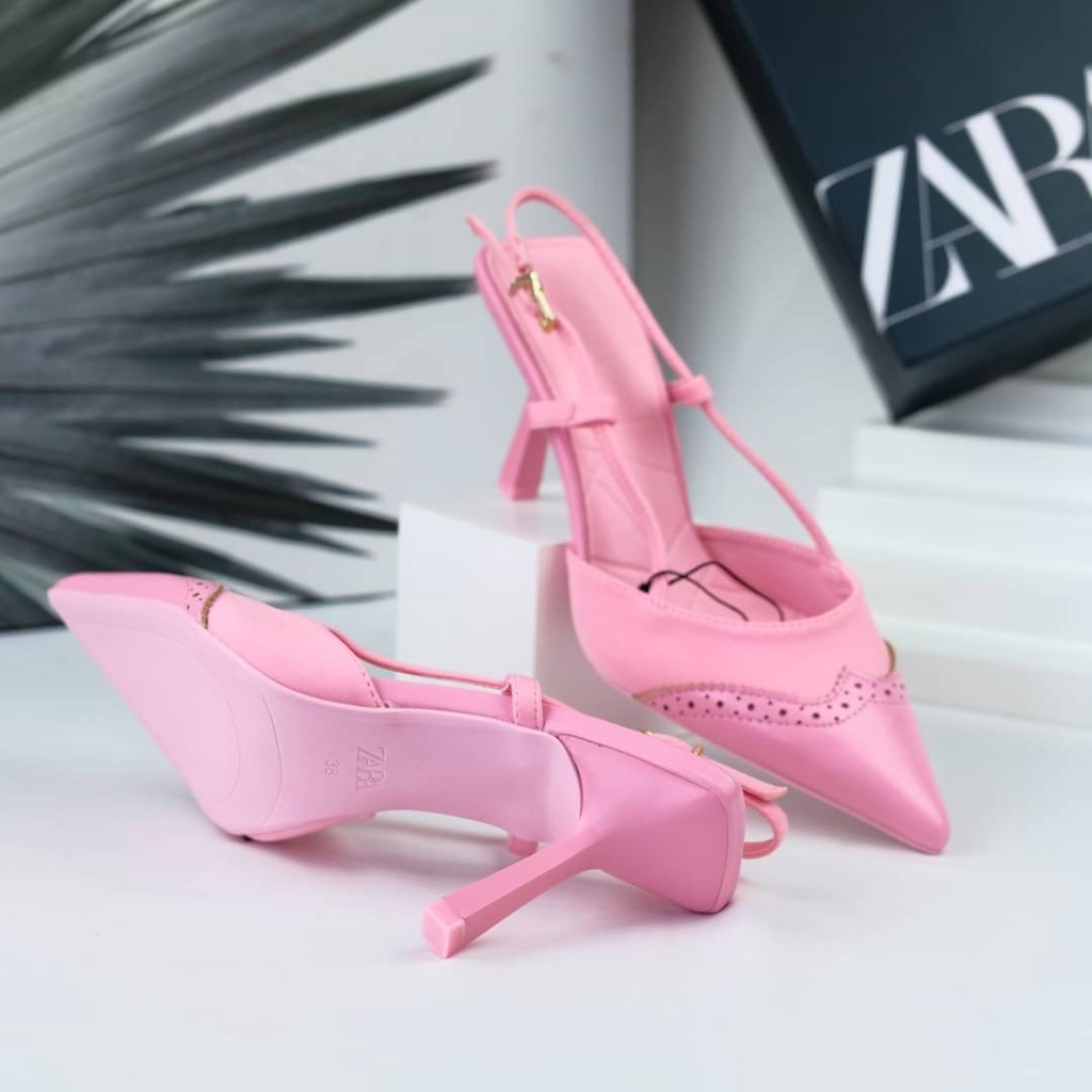 [7.7 Boombastis Sale⚡] - SEPATU WANITA SLINGBACK HIGH HEELS ZS444 SHOES PREMIUM IMPORT