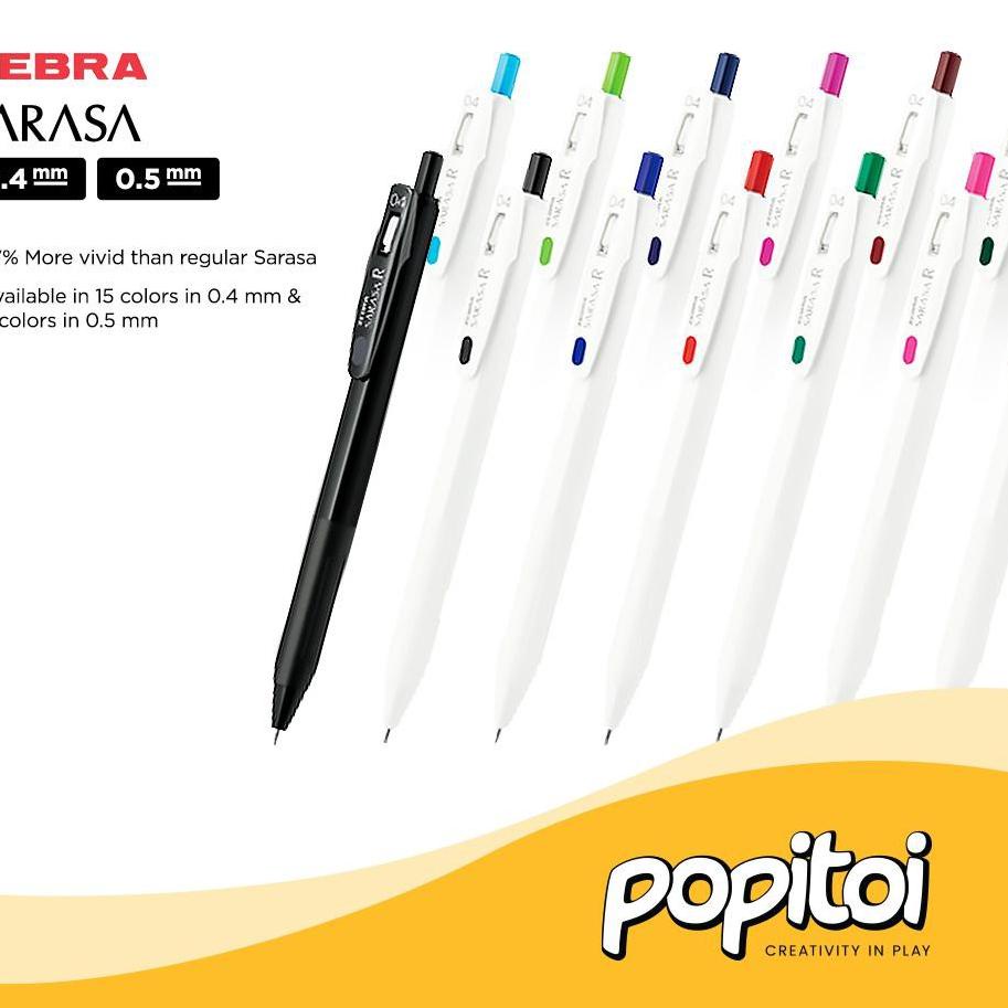 

ス Zebra Sarasa R Series Gel Pen 0.4 0.5 mm ぬ
