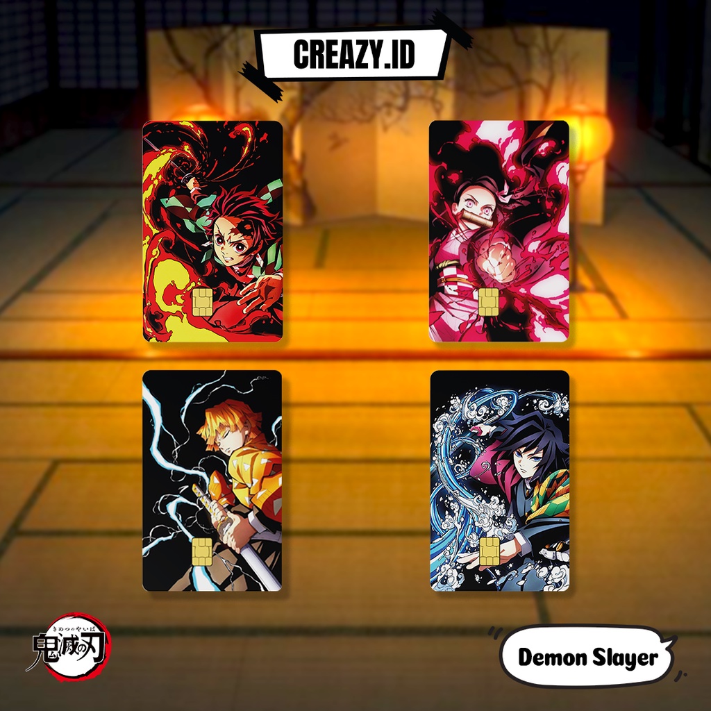 

Demon Slayer - Sticker Kartu ATM / Card Skin / Stiker Kartu ATM / Skin Card / Flazz / Stiker Credit [Creazy.id]