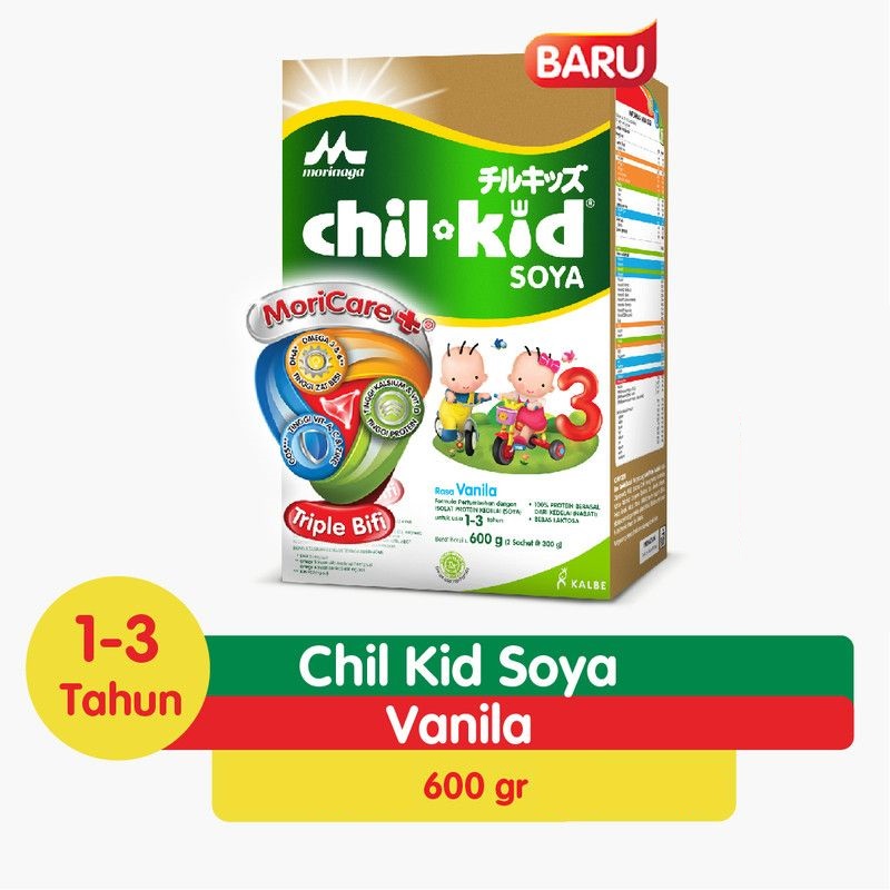 

Lezatoz_Genz (Exp Feb 2026) Chilkid/Chil Kid Soya Vanilla 600 Gr/Susu Soya Untuk Anak Usia 1-3 Tahun